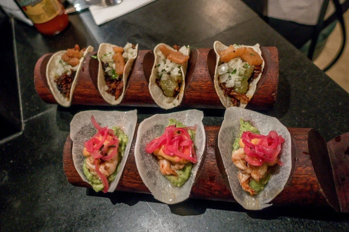 The tacos at Bodega Negra in Soho