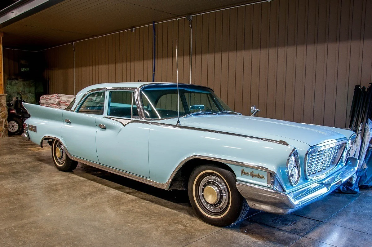 Light blue 1961 Chrysler 