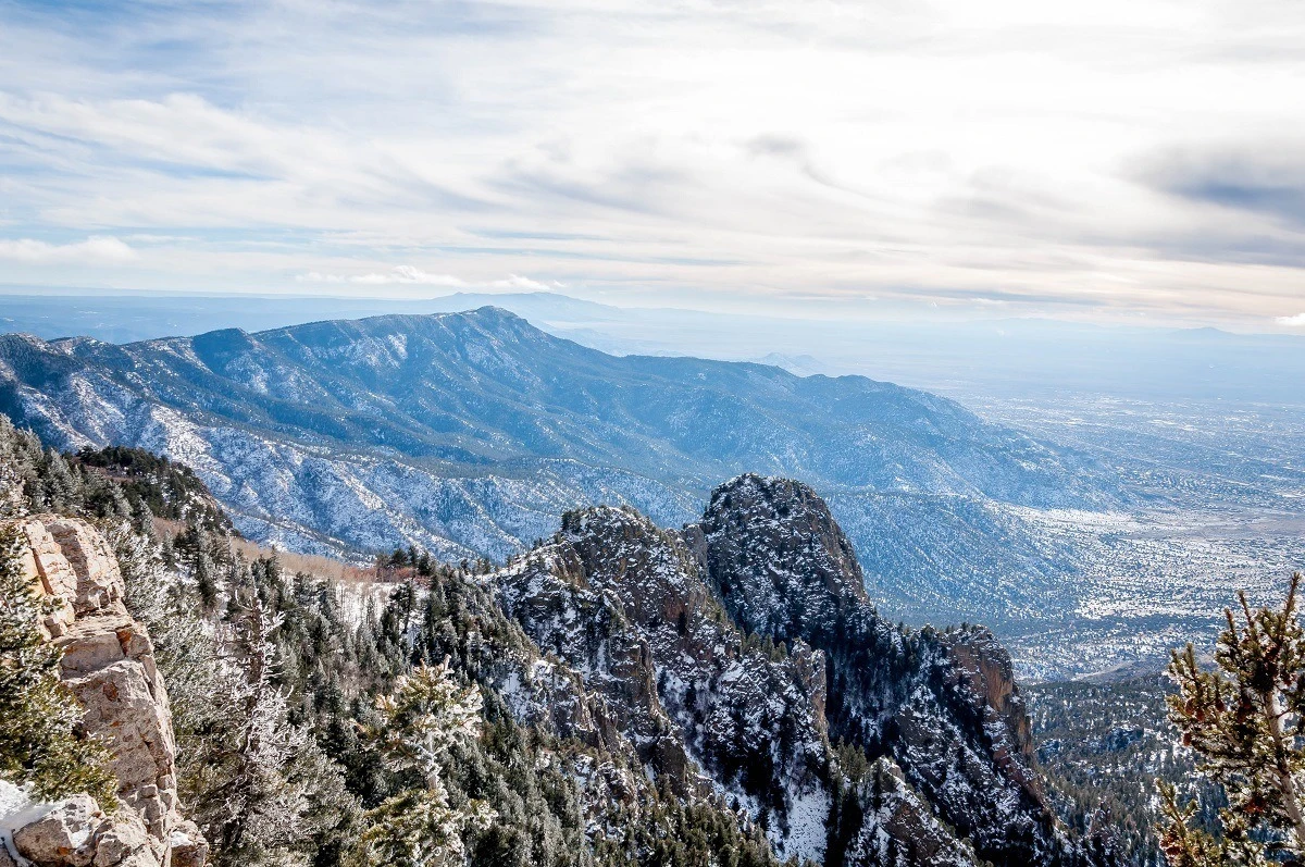 View from top of Sandia Peak in Albuquerque