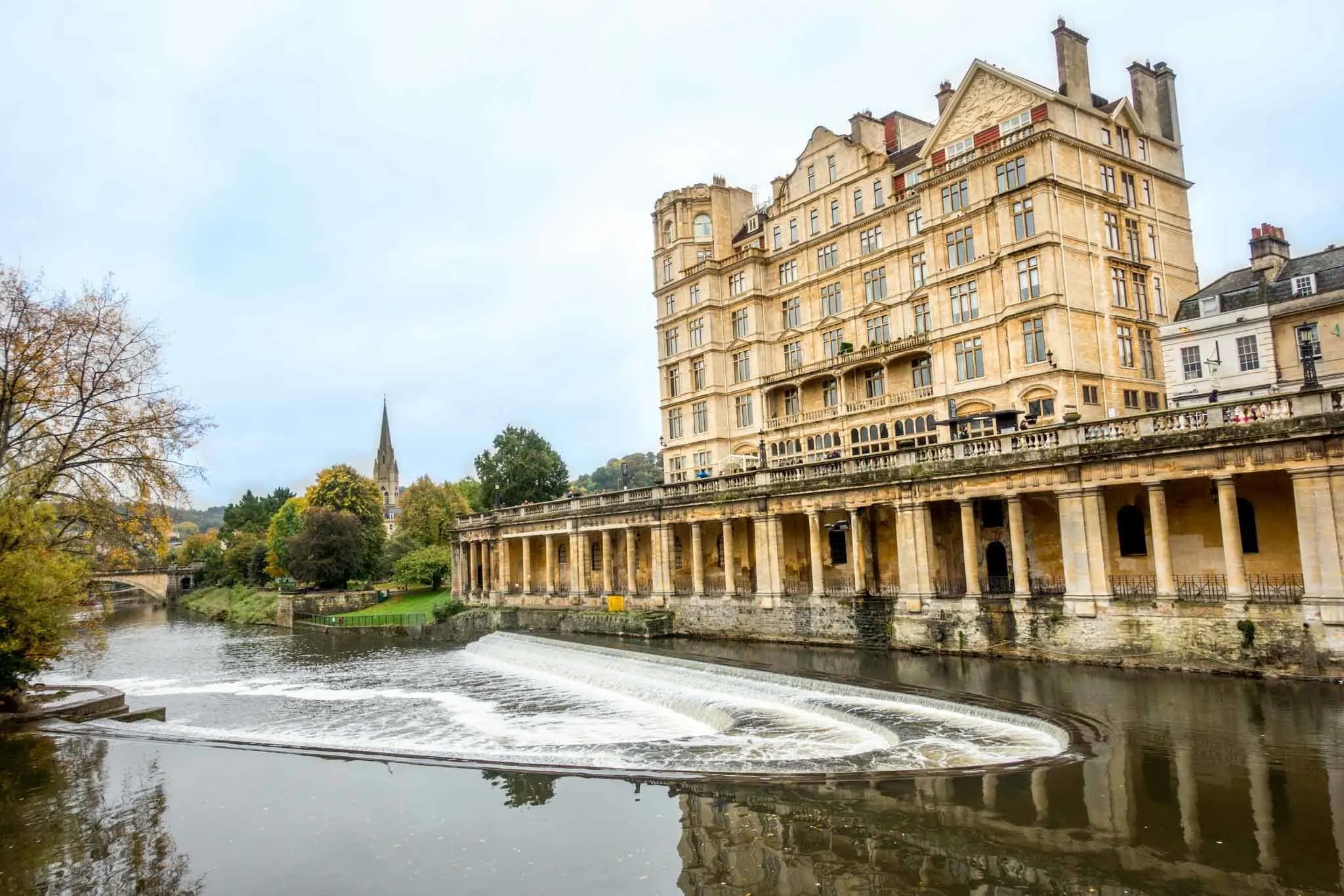 Walking along the River Avon is one of the great things to do on a weekend in Bath England