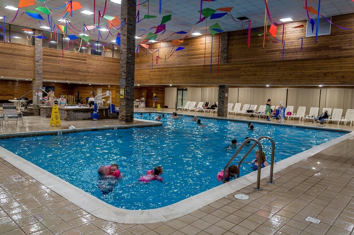 The Split Rock Resort indoor pool