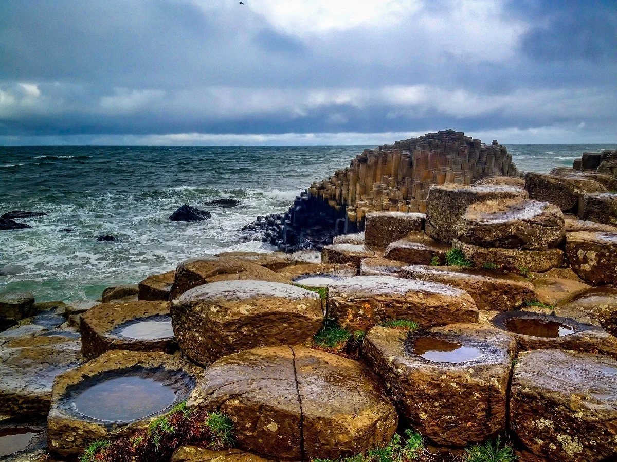 The Giant's Causeway on the coast of Northern Ireland, a world heritage site
