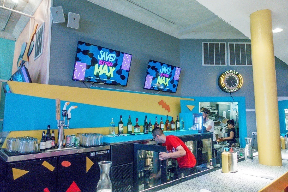 The bar at Saved by the Max