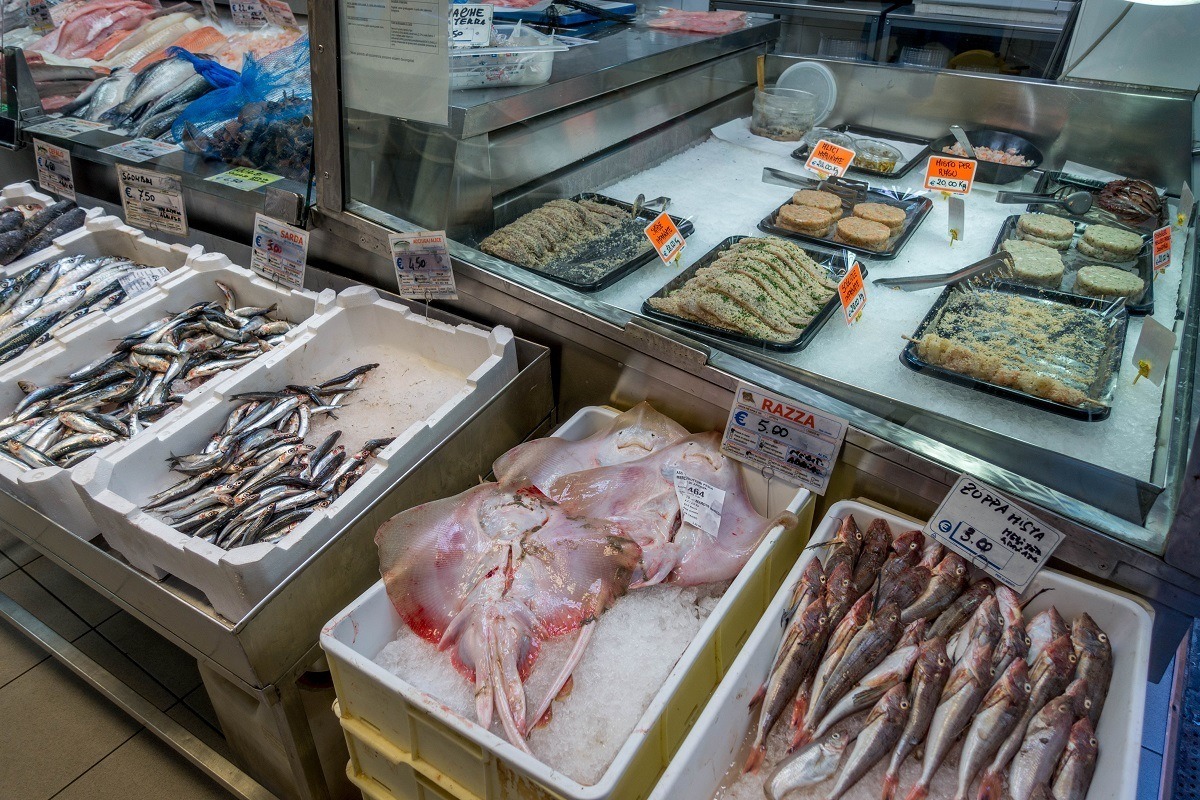 Fresh seafood for sale