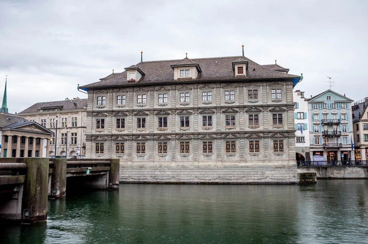 The Zurich Rathaus over the Limmat River