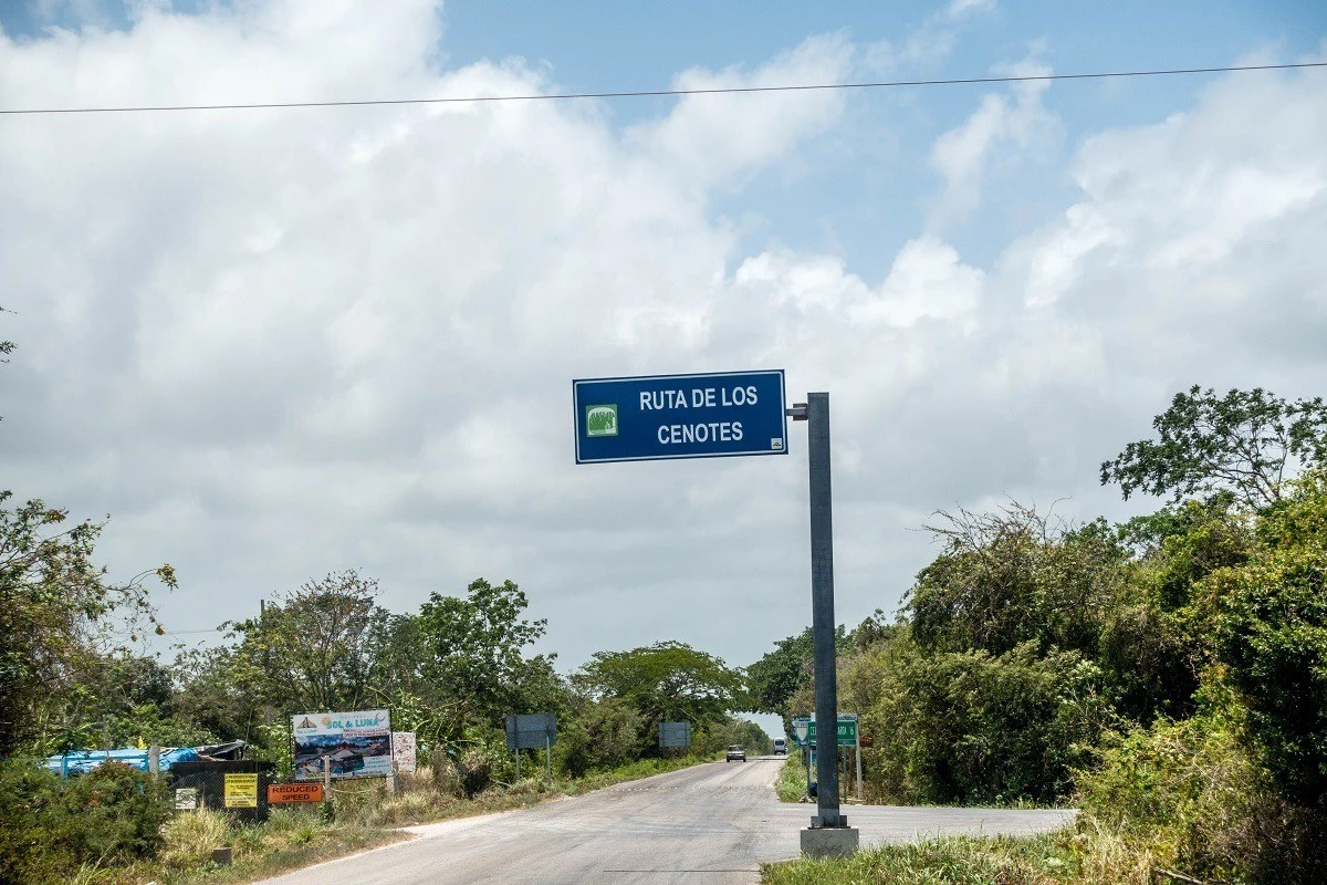 The Ruta de los Cenotes tourist trail on the Riviera Maya
