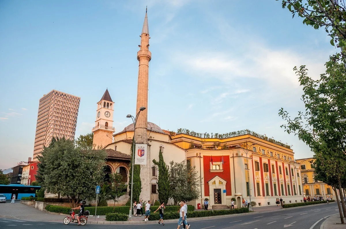 Mosque in downtown, one of the amazing things to do in Tirana, Albania