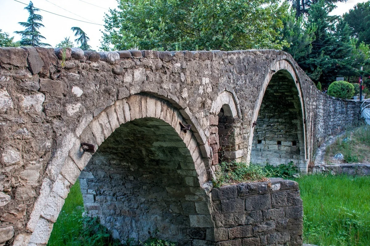 Old arched stone bridge