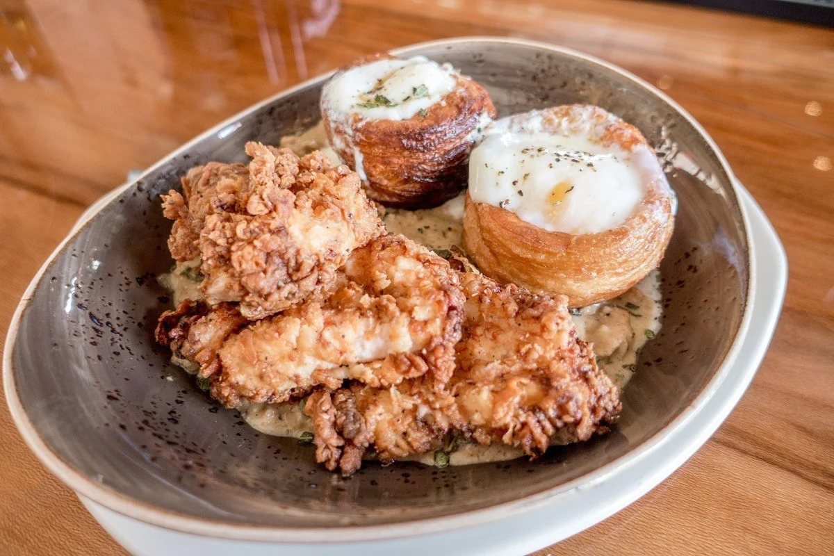 The Klinger Chicken Dinner with fried chicken and cronuts