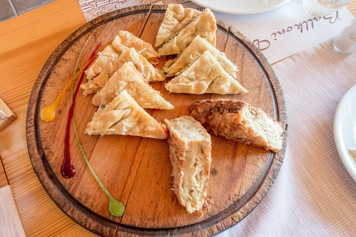 Burek, a layered, savory pie made with phyllo 