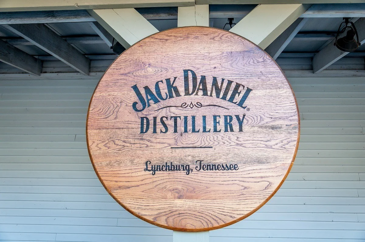 Jack Daniel distillery sign.