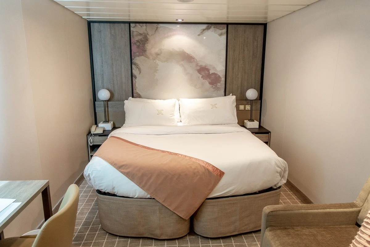 An inside stateroom on a cruise ship saves money