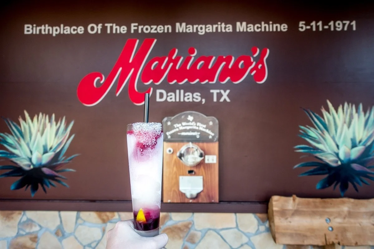 Frozen margarita at Mariano's, the "birthplace of the frozen margarita machine."