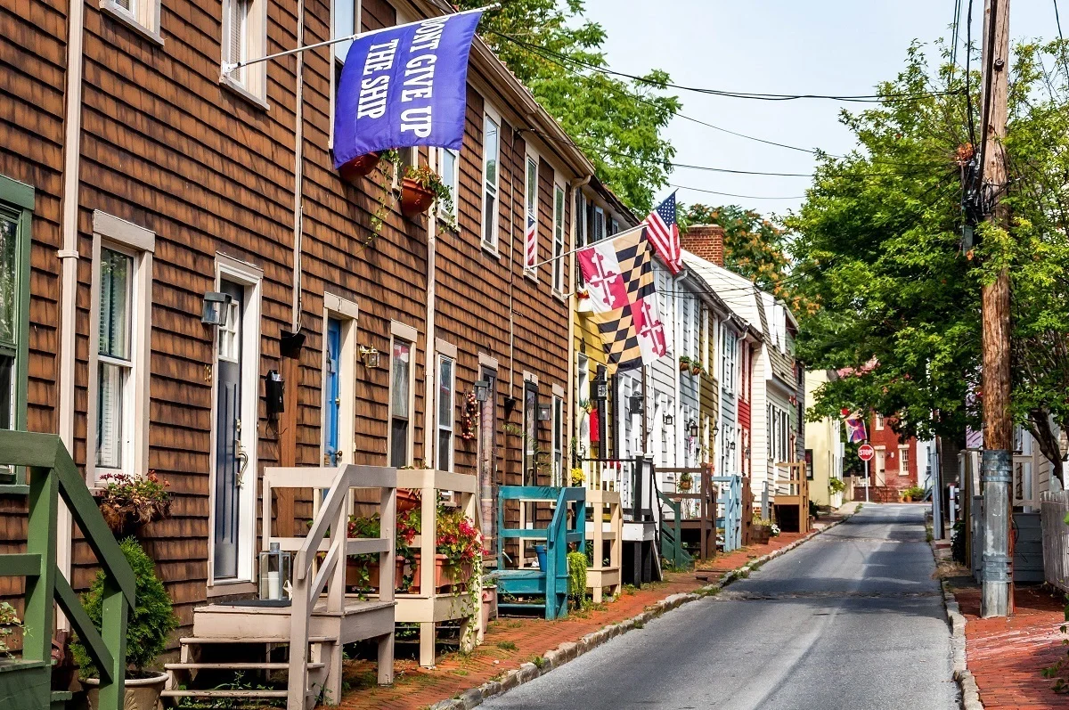 Walking down the charming streets is one of the fun things to do in Annapolis Maryland