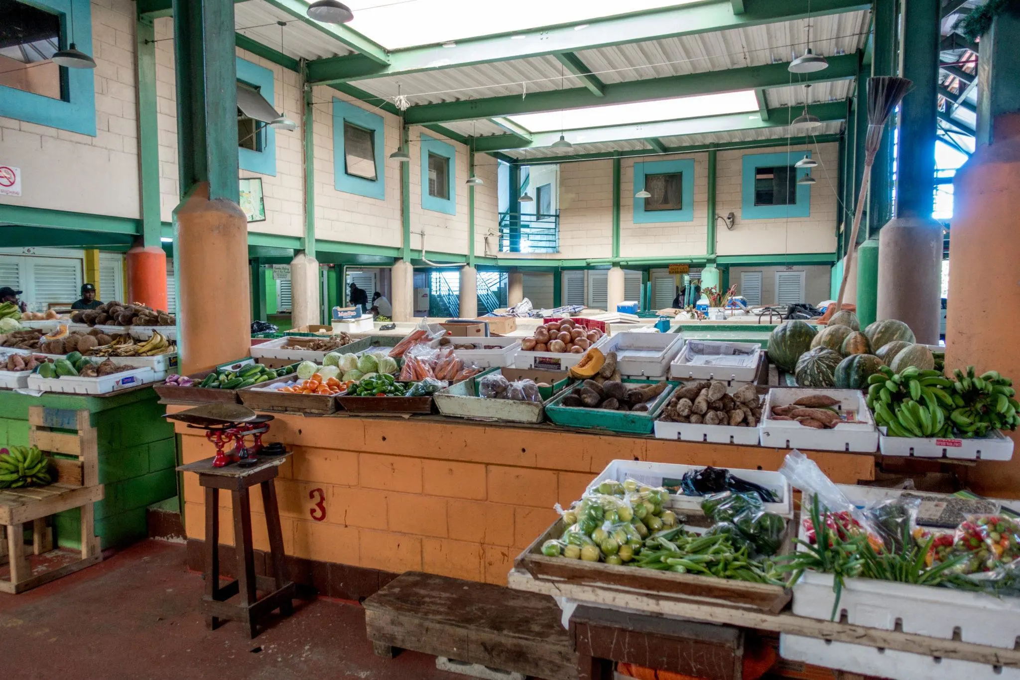 Vegetables for sale in St. John's Market