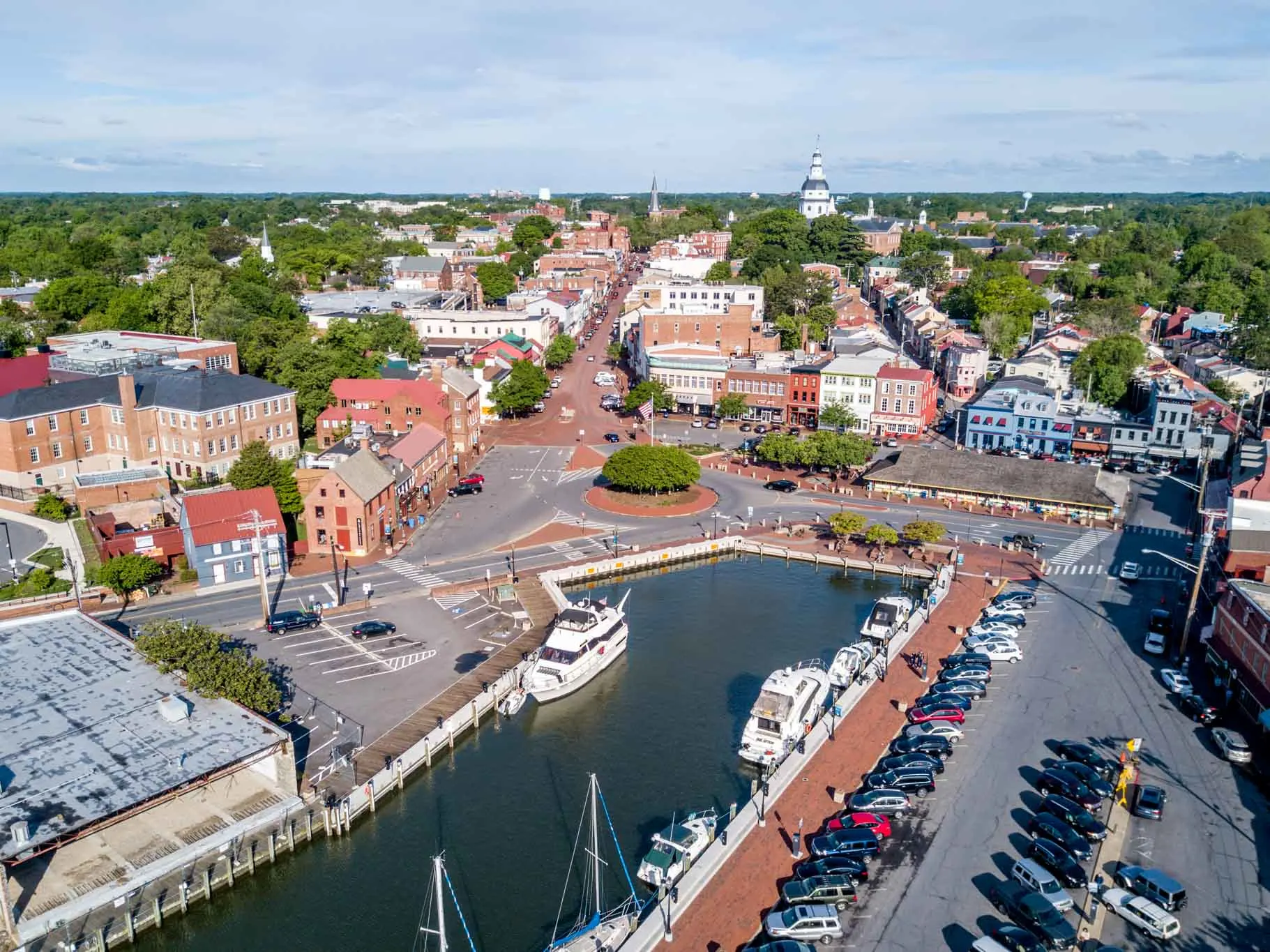 Downtown Annapolis, one of the best weekend getaways in the US