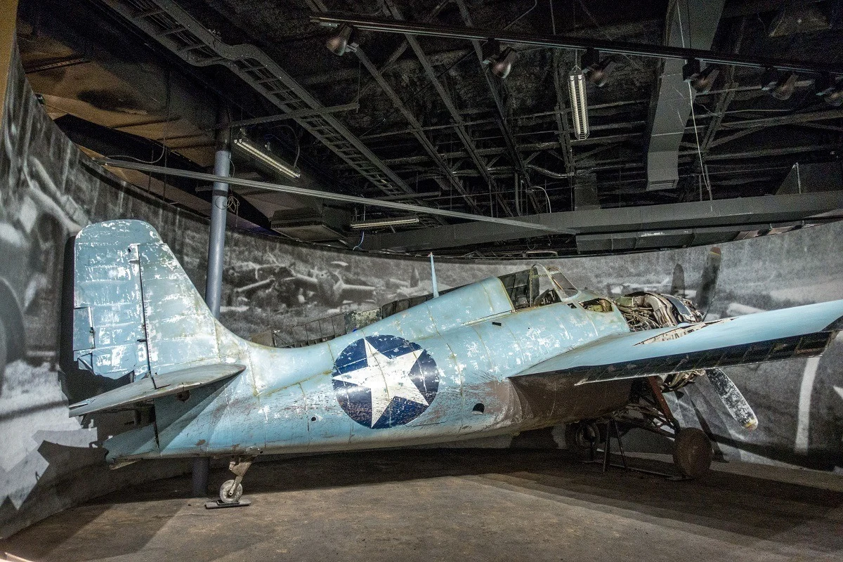 Wildcat plane on display at the National Museum of the Pacific War in Fredericksburg, Texas