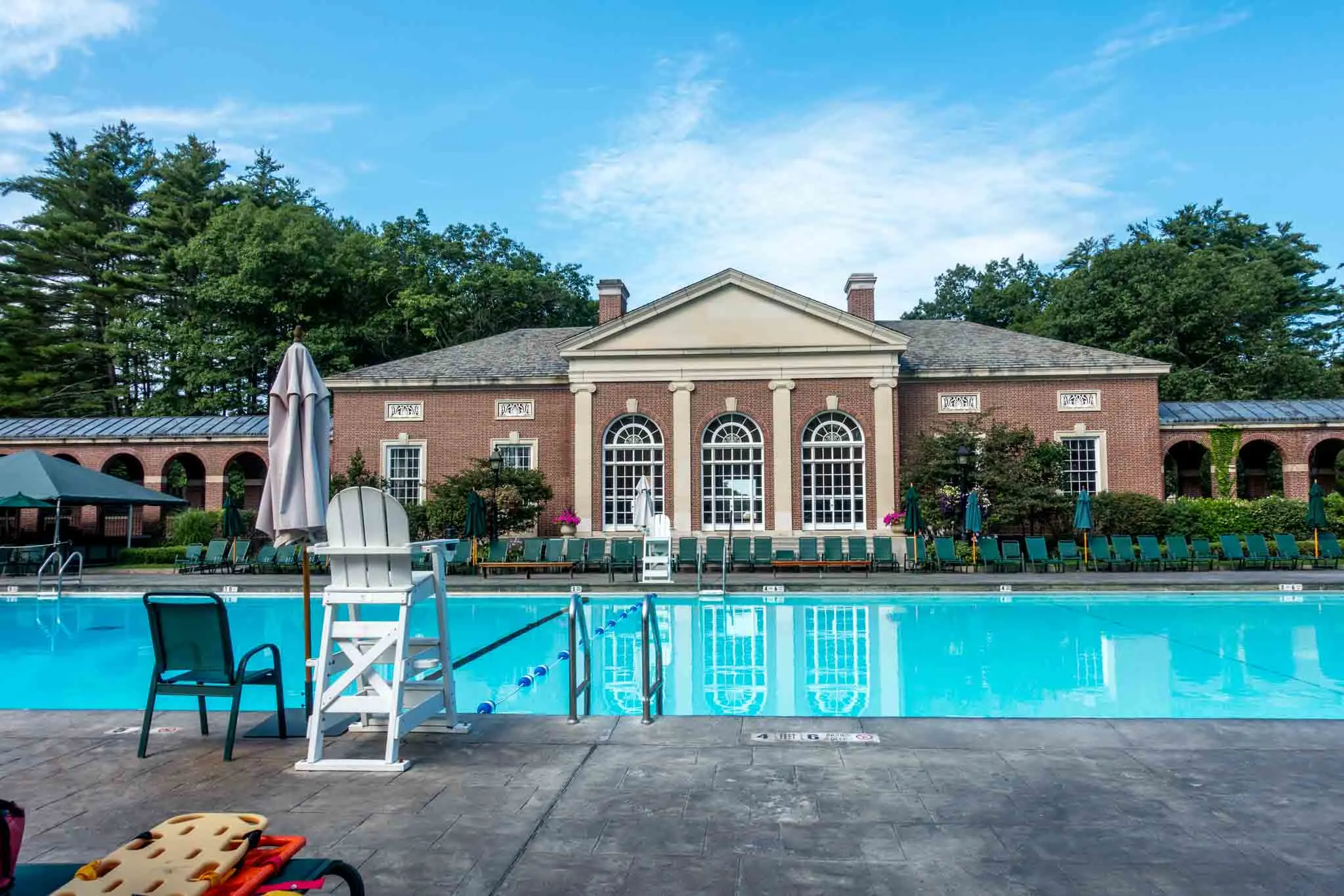 Empty swimming pool