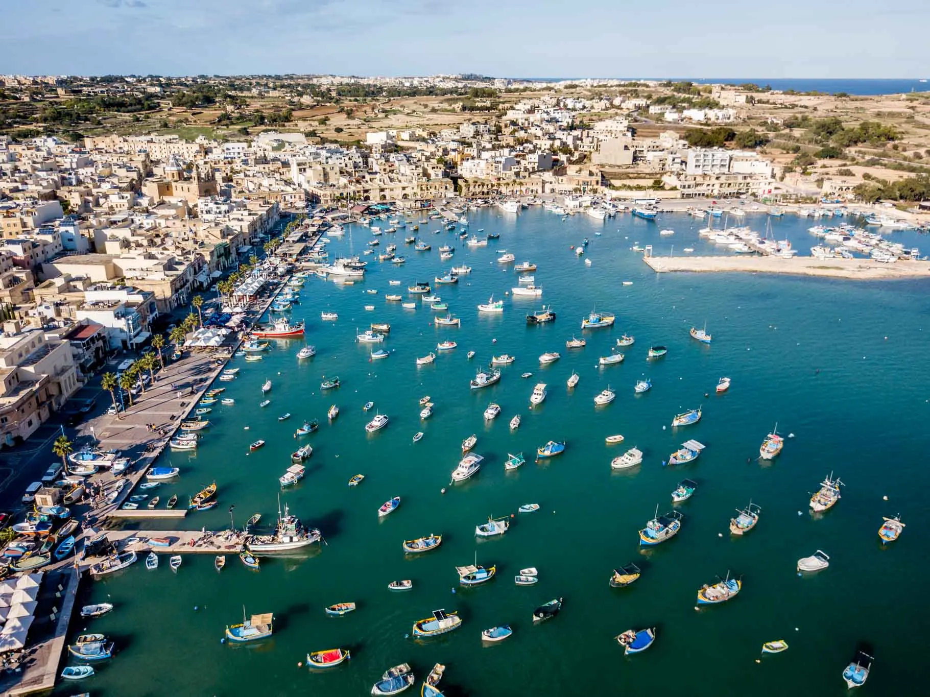 Fishing boats in the bay of Marsaxlokk