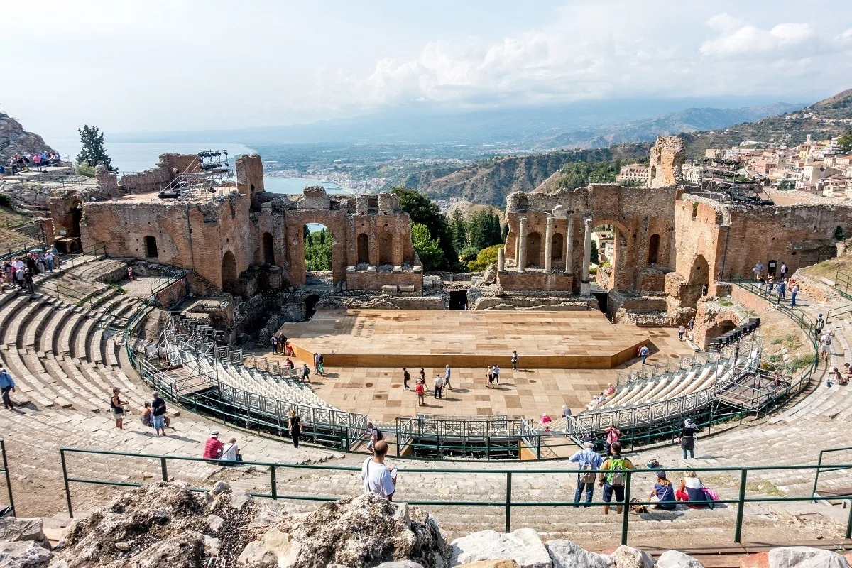 Ancient theater at Taormina, Sicily