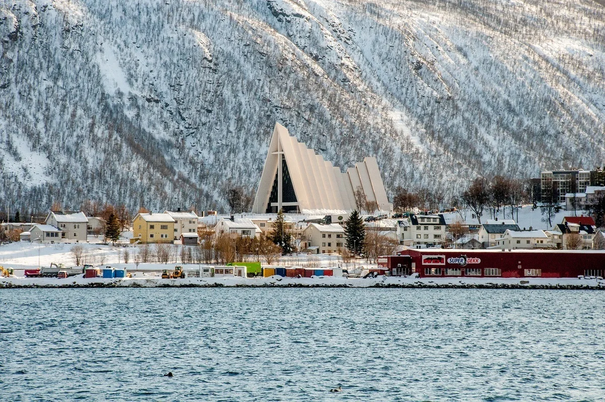 There are lots of things to do in Tromso during the day, including visiting the Arctic Cathedral.