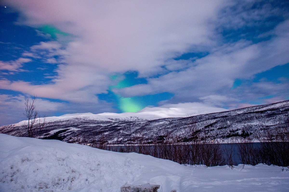 Some nights are so cloudy you can't see the Tromso Northern Lights