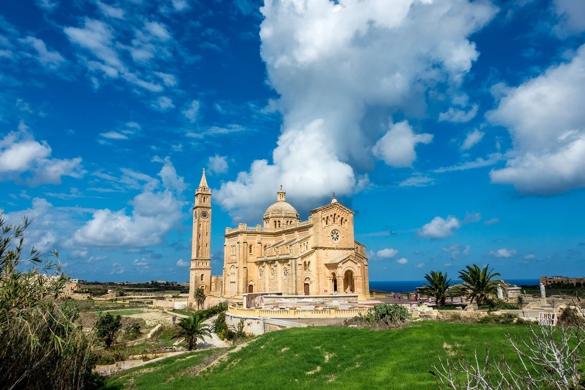 Church on a grassy plain