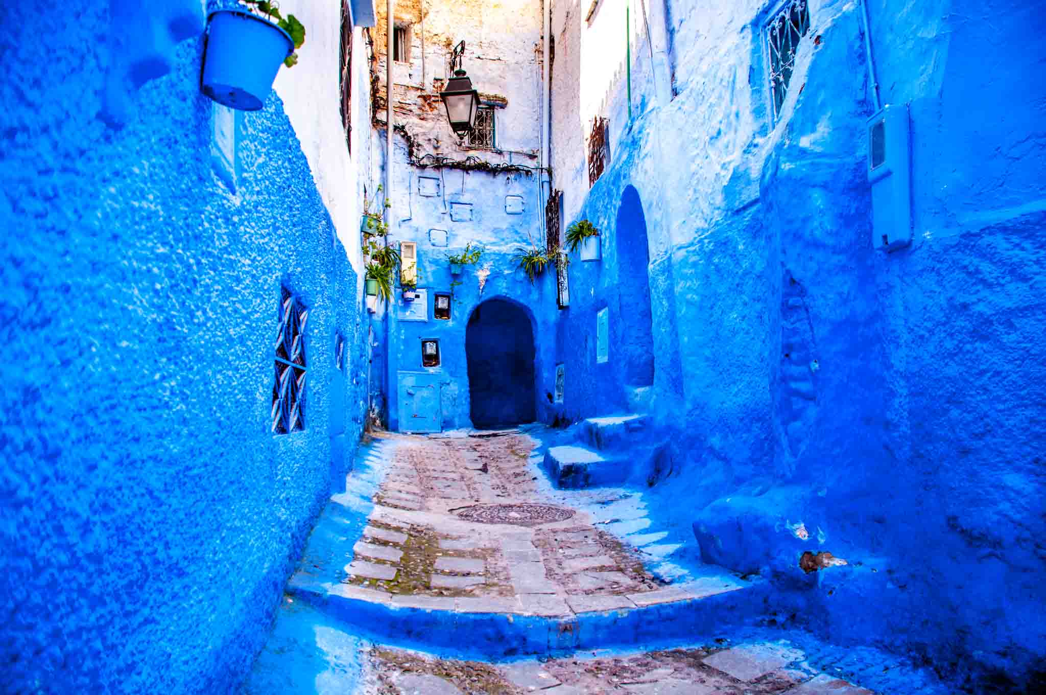 Alleyway in the Blue Pearl, Chefchaouen, Morocco