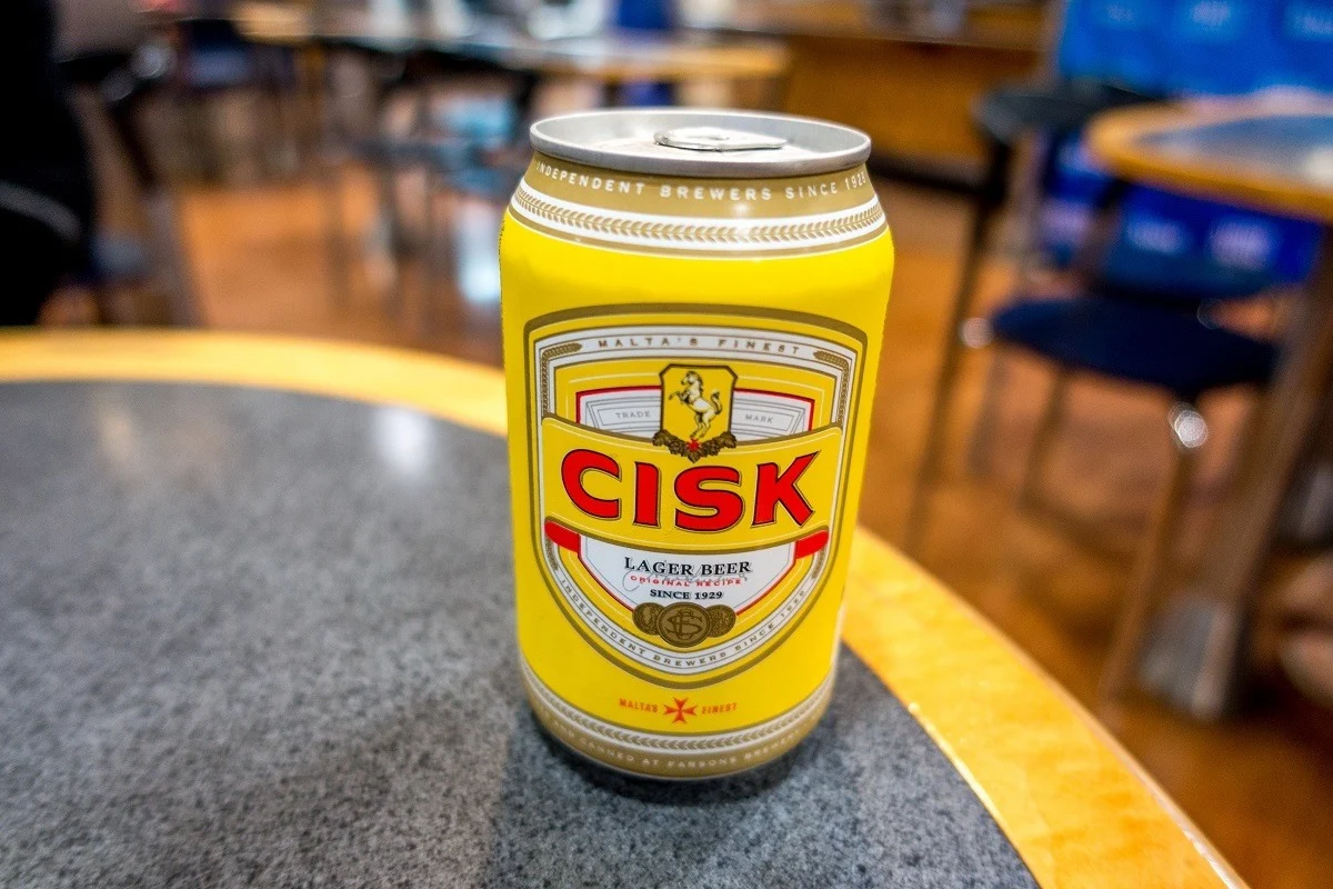 Can of Cisk lager beer
