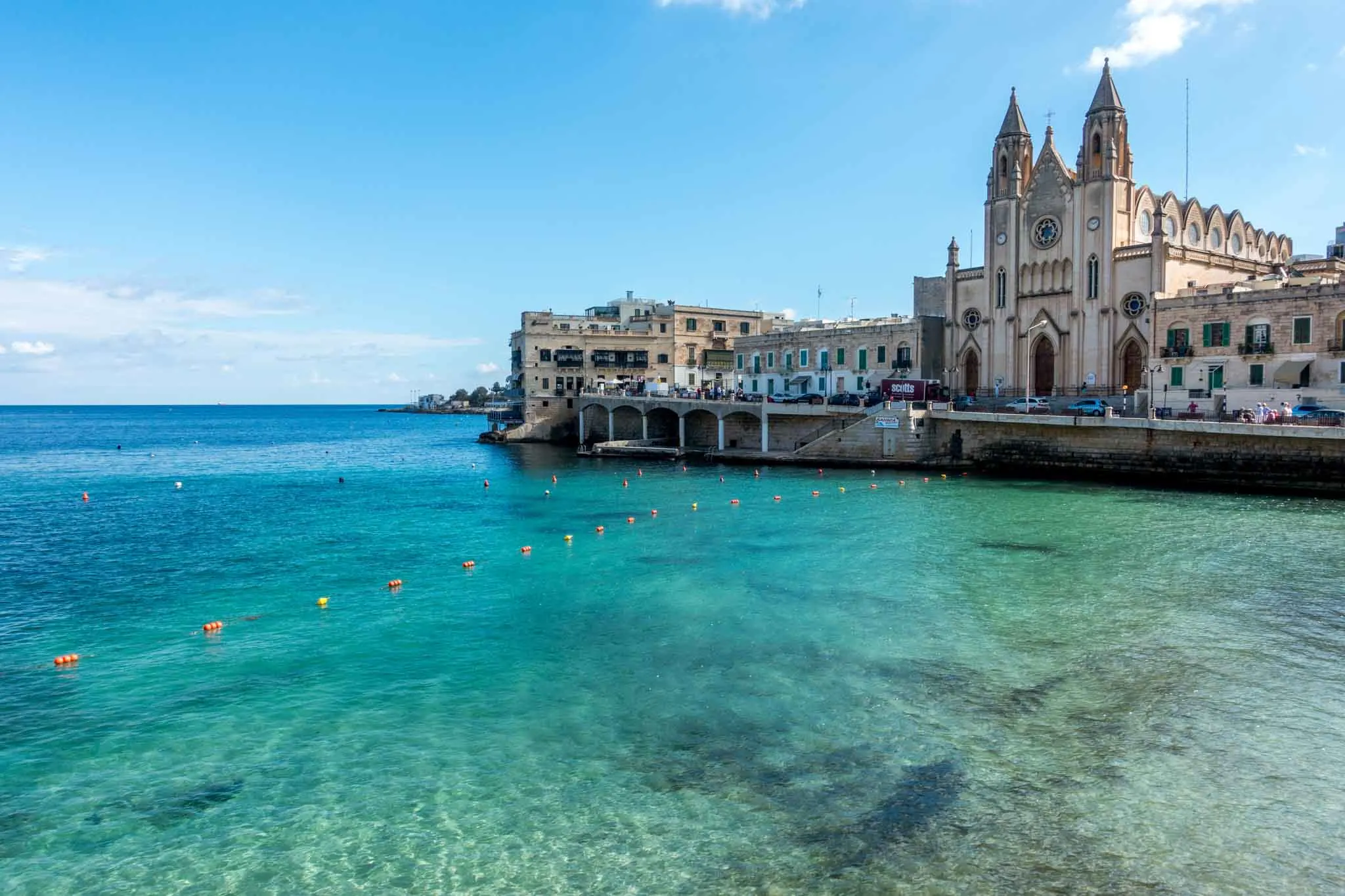 Church beside the ocean