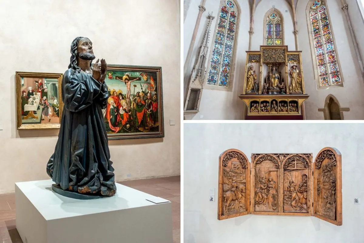 Religious art and sculptures.