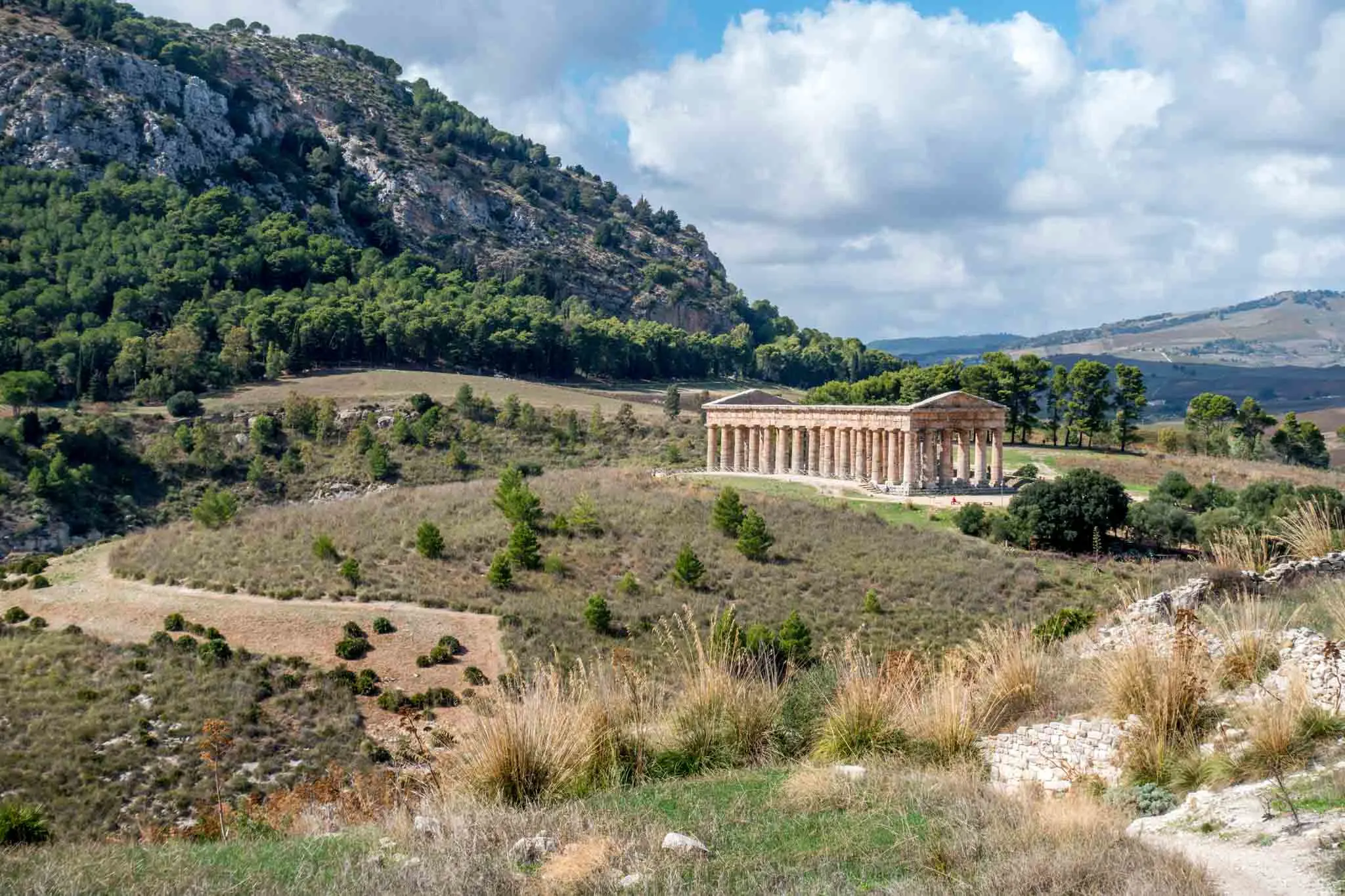 Doric temple in a valley