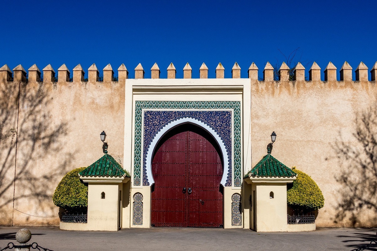Royal palace gate in Fez, Morocco