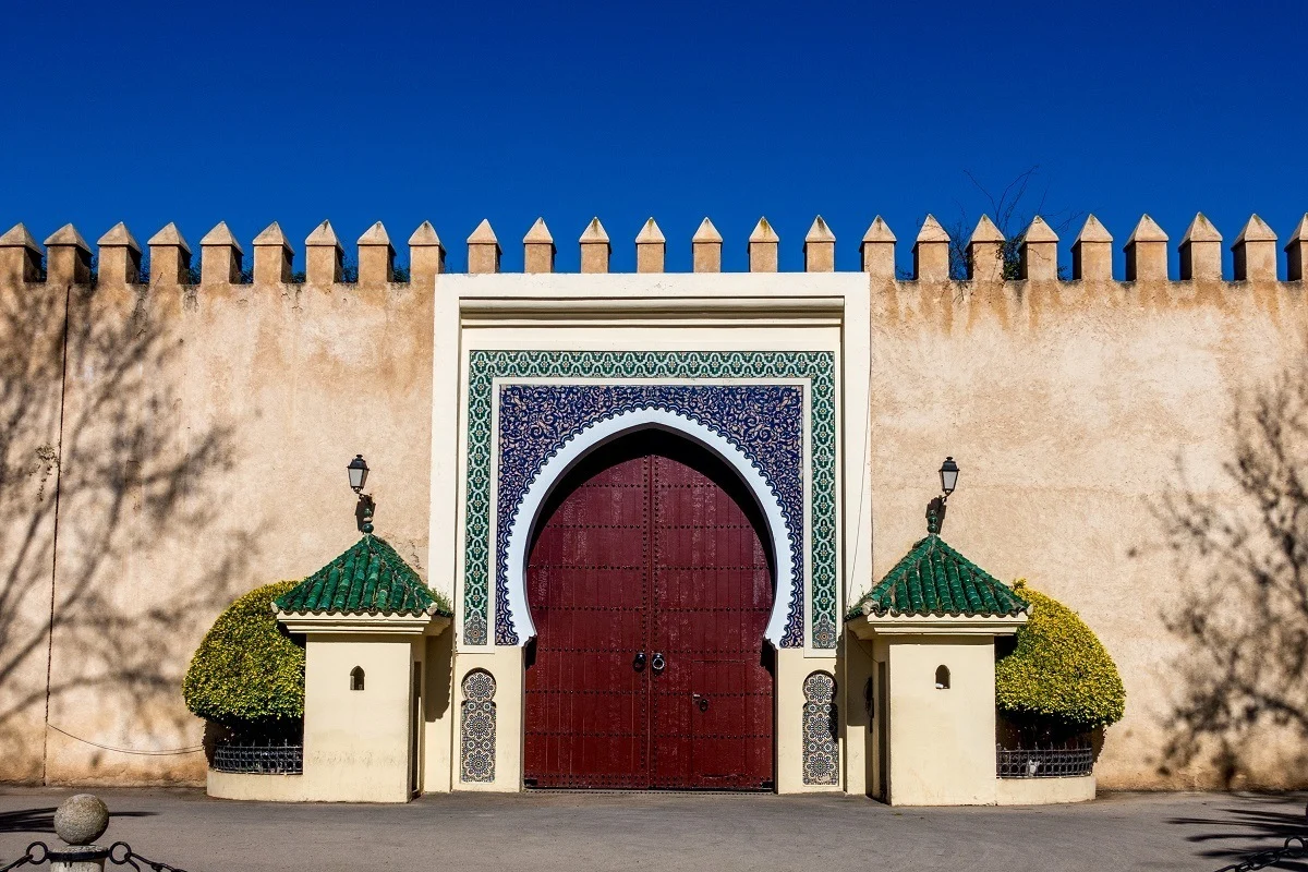 Royal palace gate in Fez, Morocco