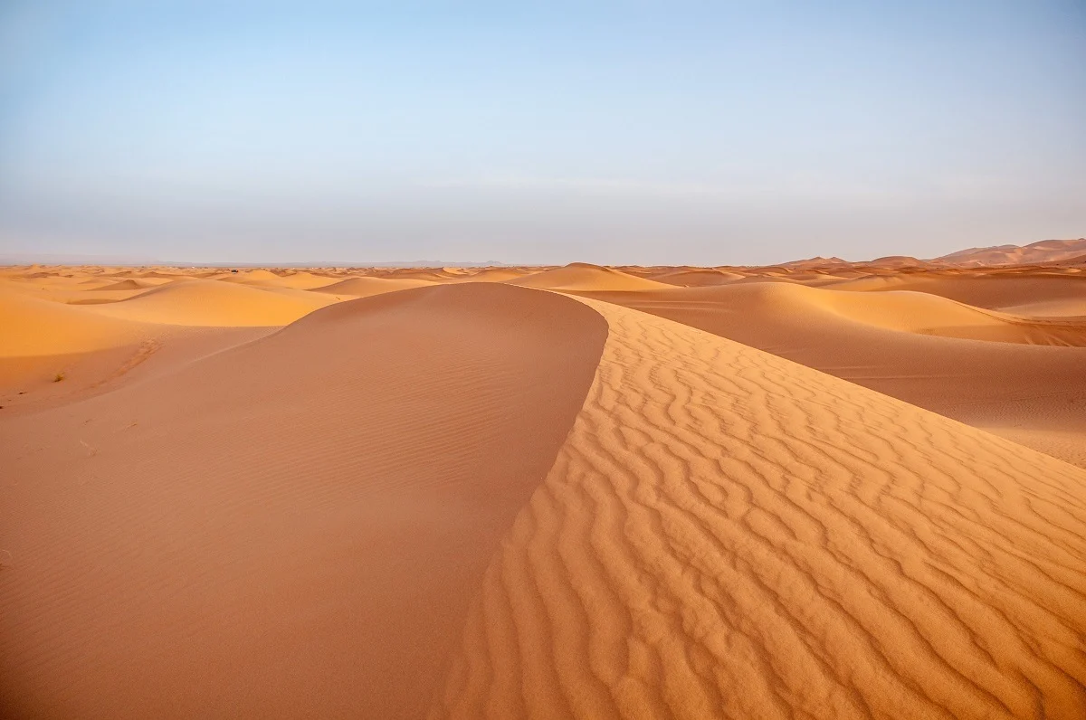 Sand dune of Erg Chebbi.