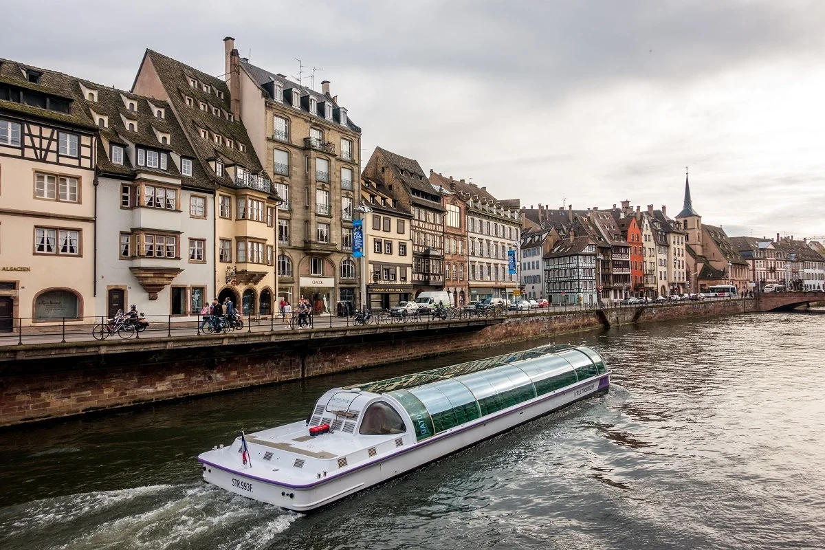 A canal cruise is a unique way to see Strasbourg Alsace