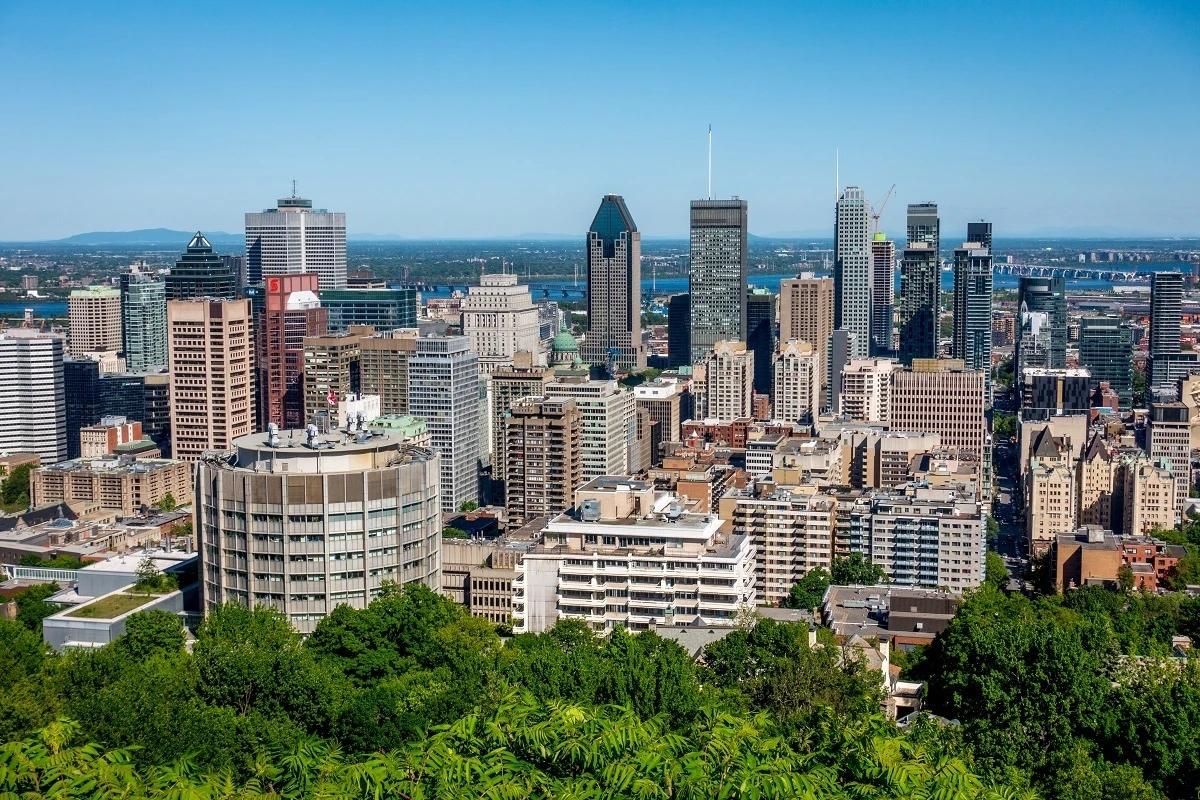 Skyscrapers in downtown Montreal