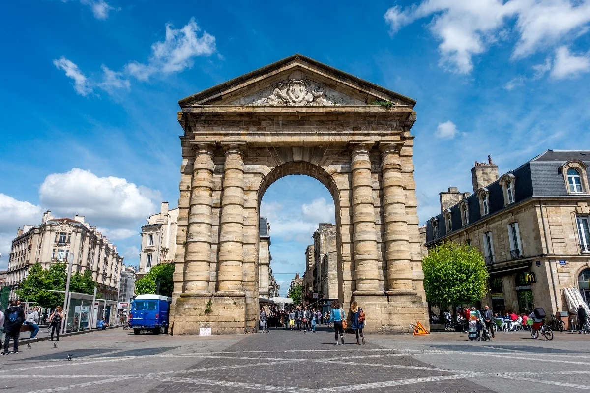 Porte d'Aquitaine gate in Bordeaux France