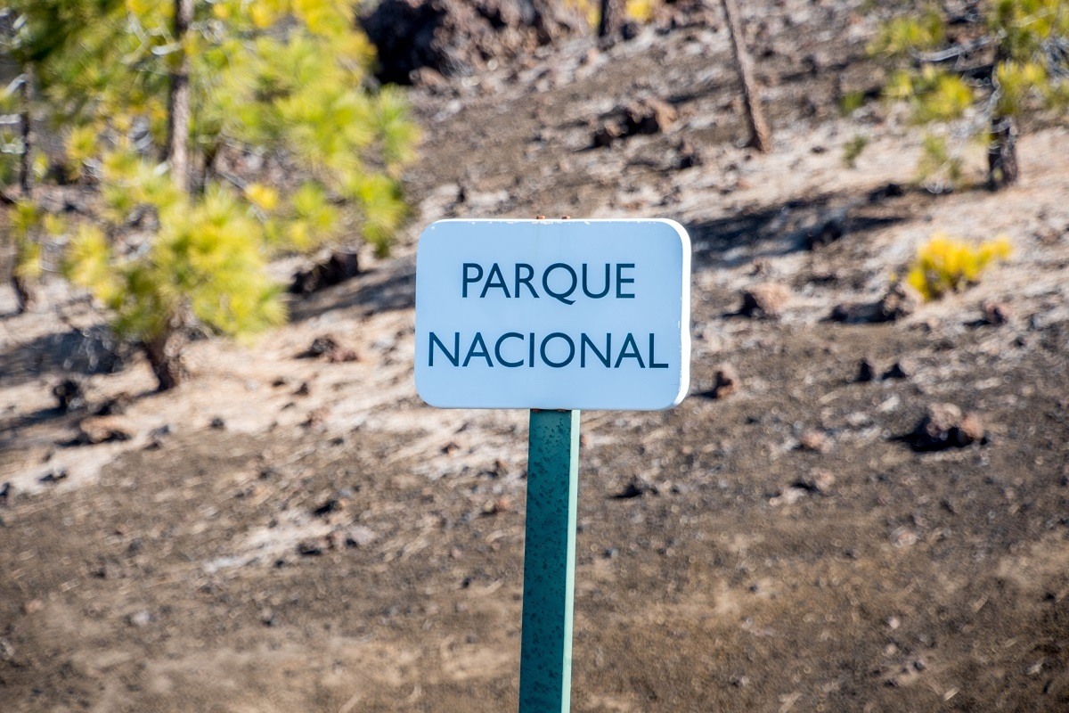 Parque Nacional sign in Spain
