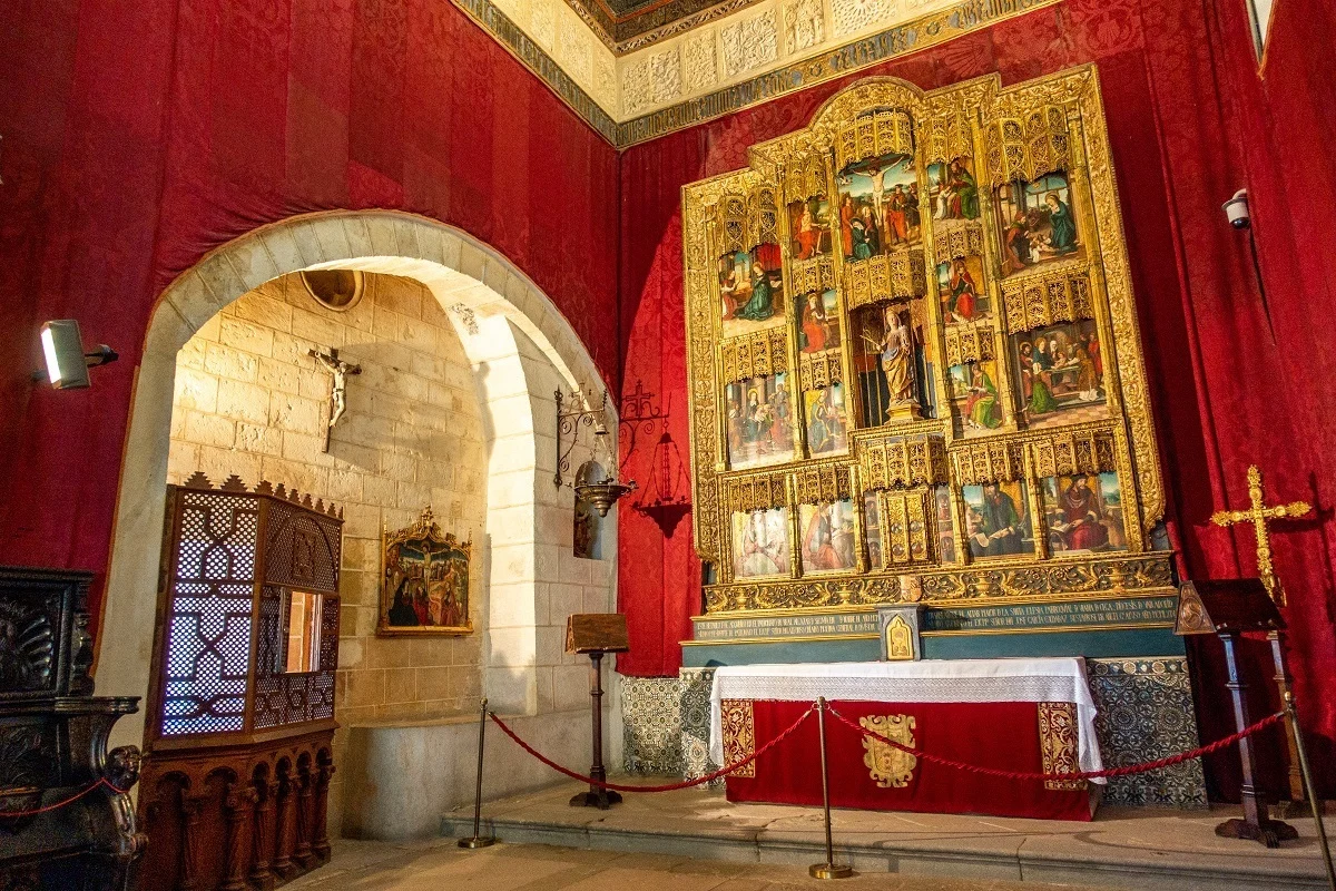 Chapel with gold altar