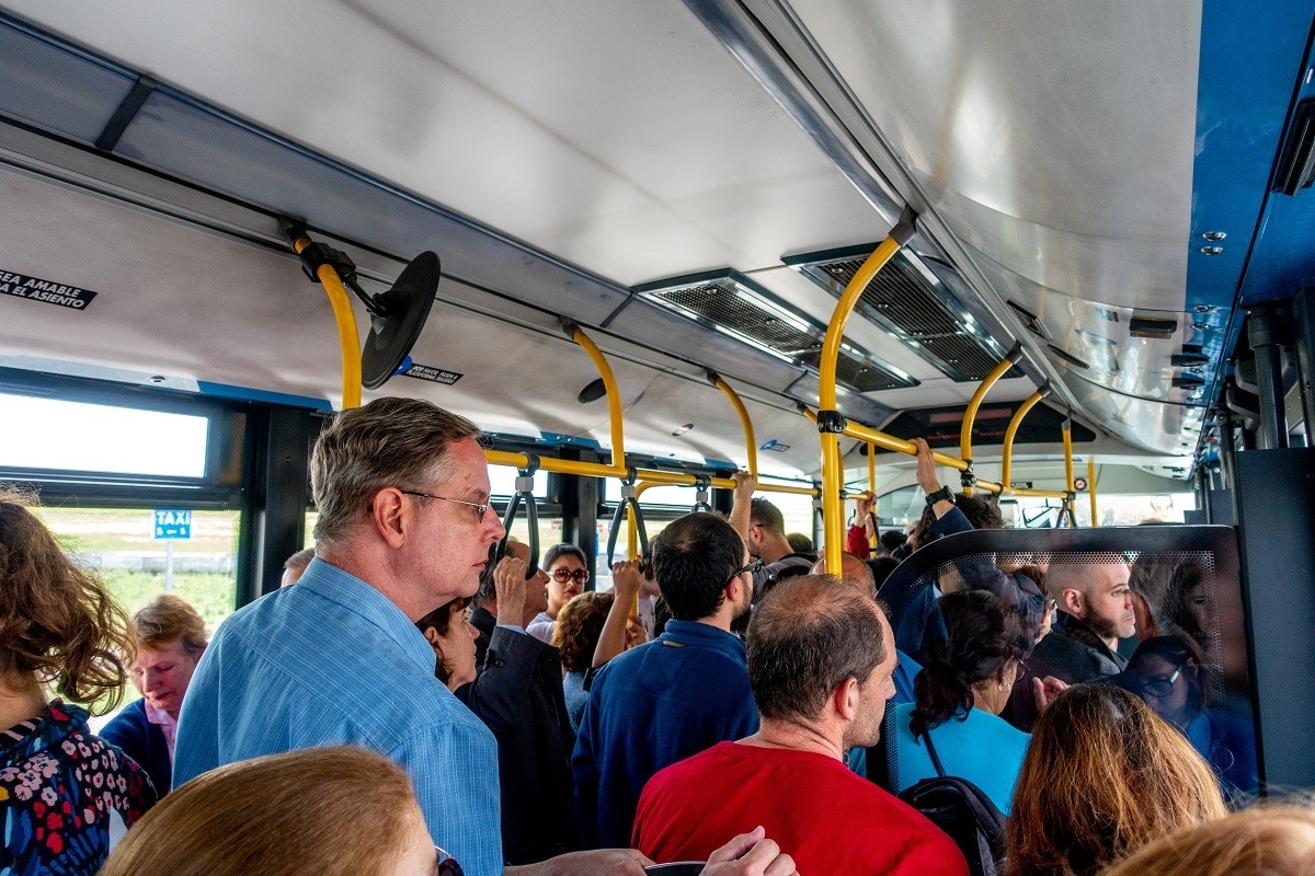 Crowded bus 