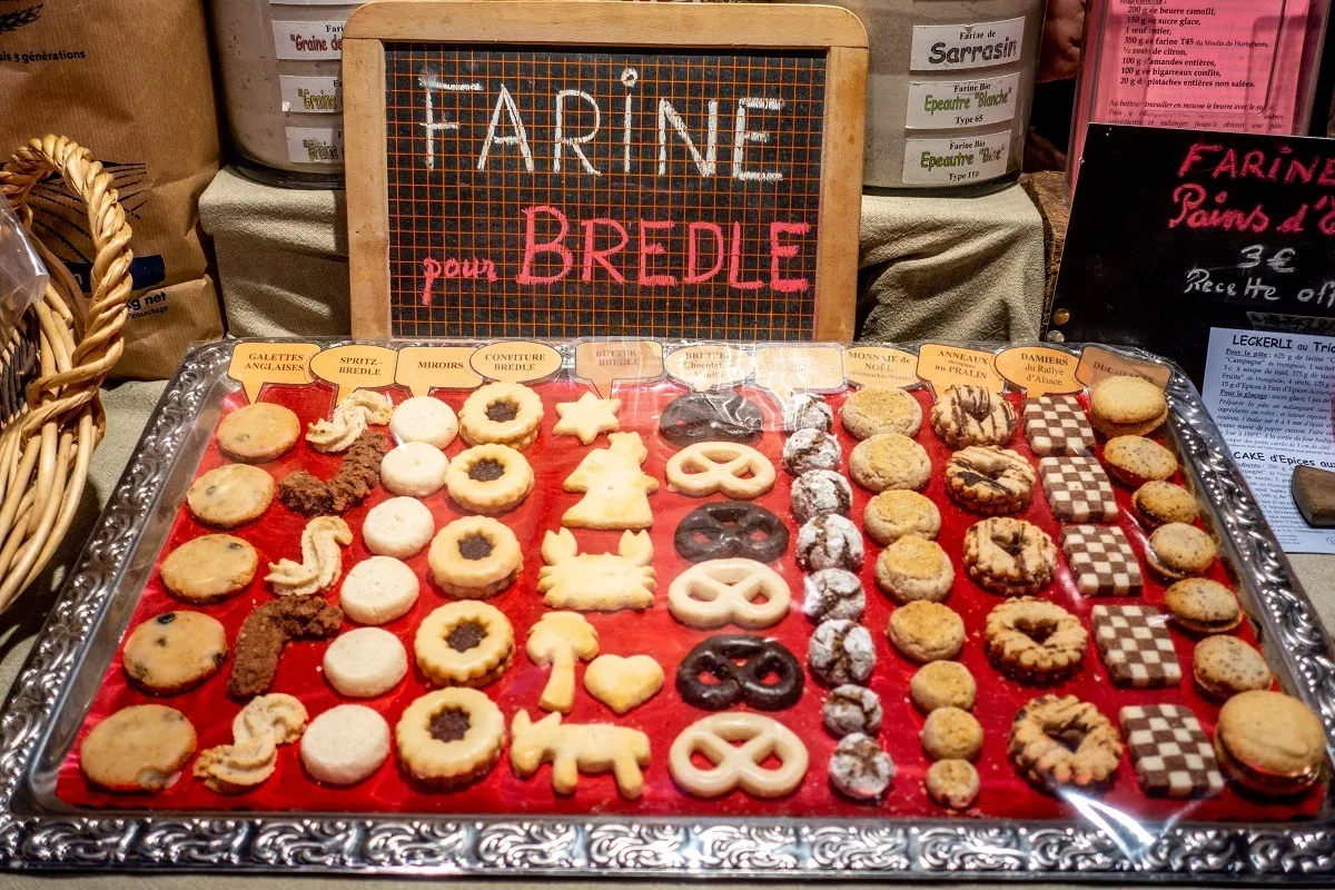 Traditional Christmas cookies for sale.