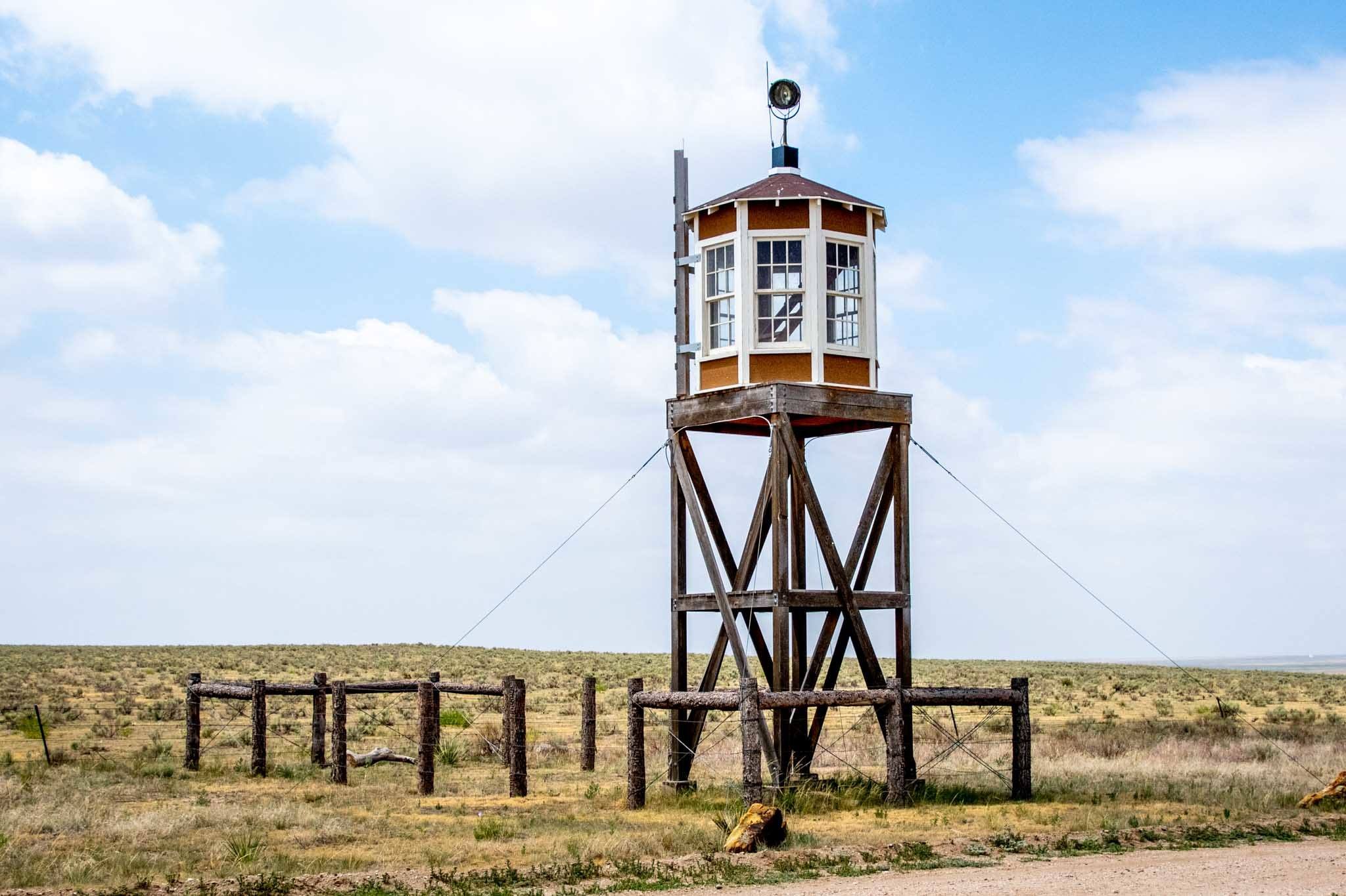The Camp Amache guard tower in Colorado