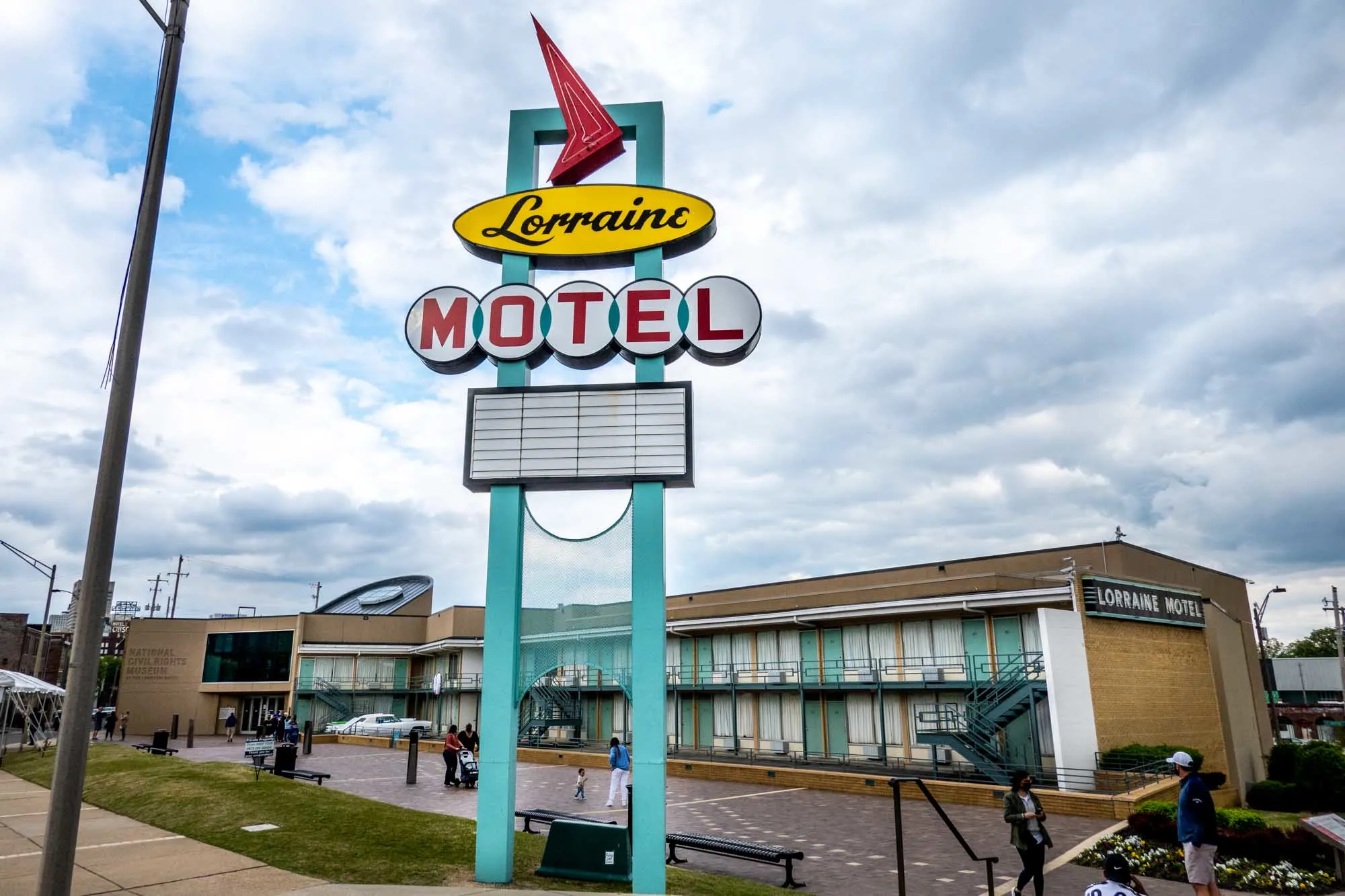 Exterior of the Lorraine Motel, home to the National Civil Rights Museum