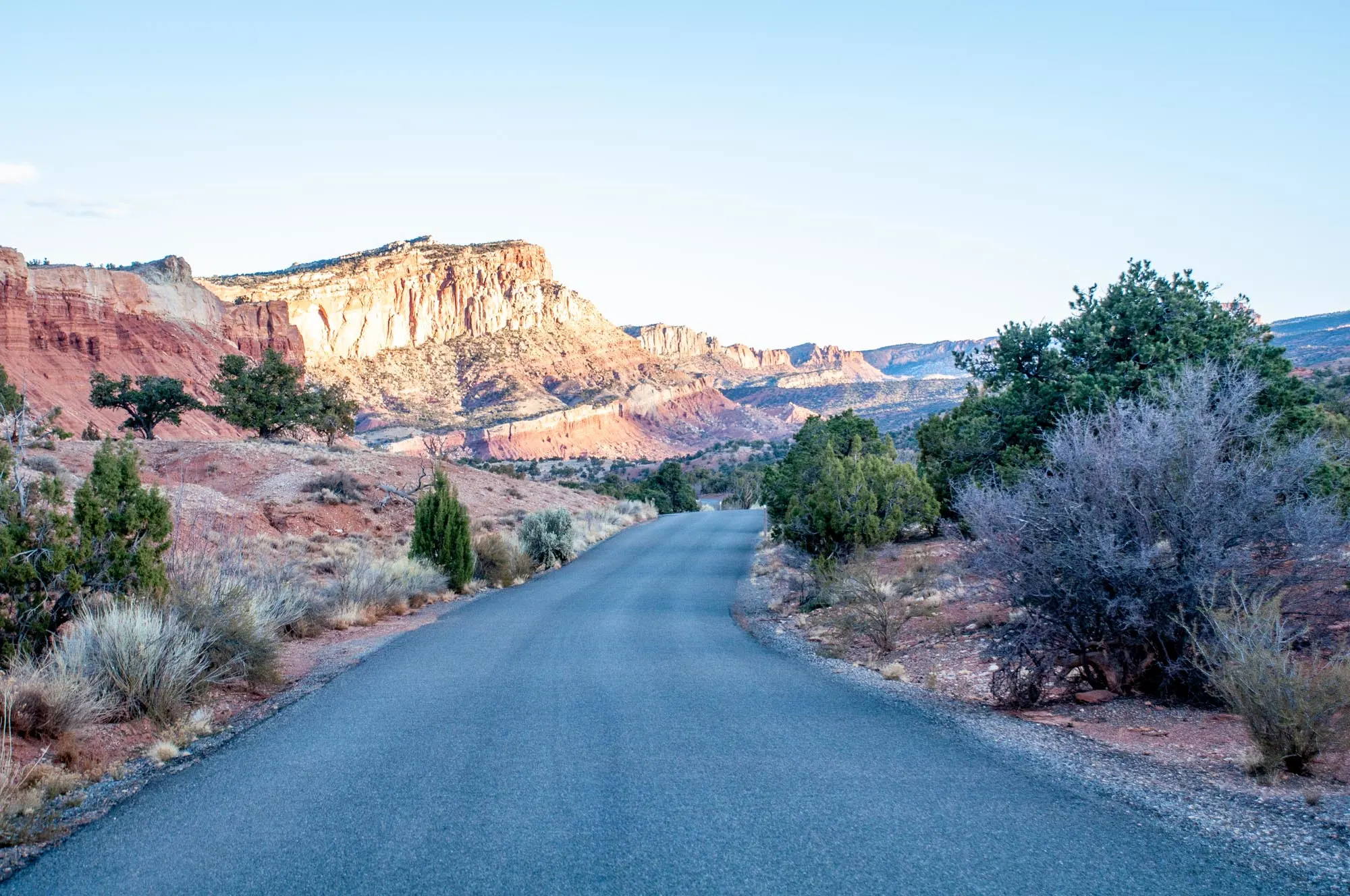 Road in national park in Utah