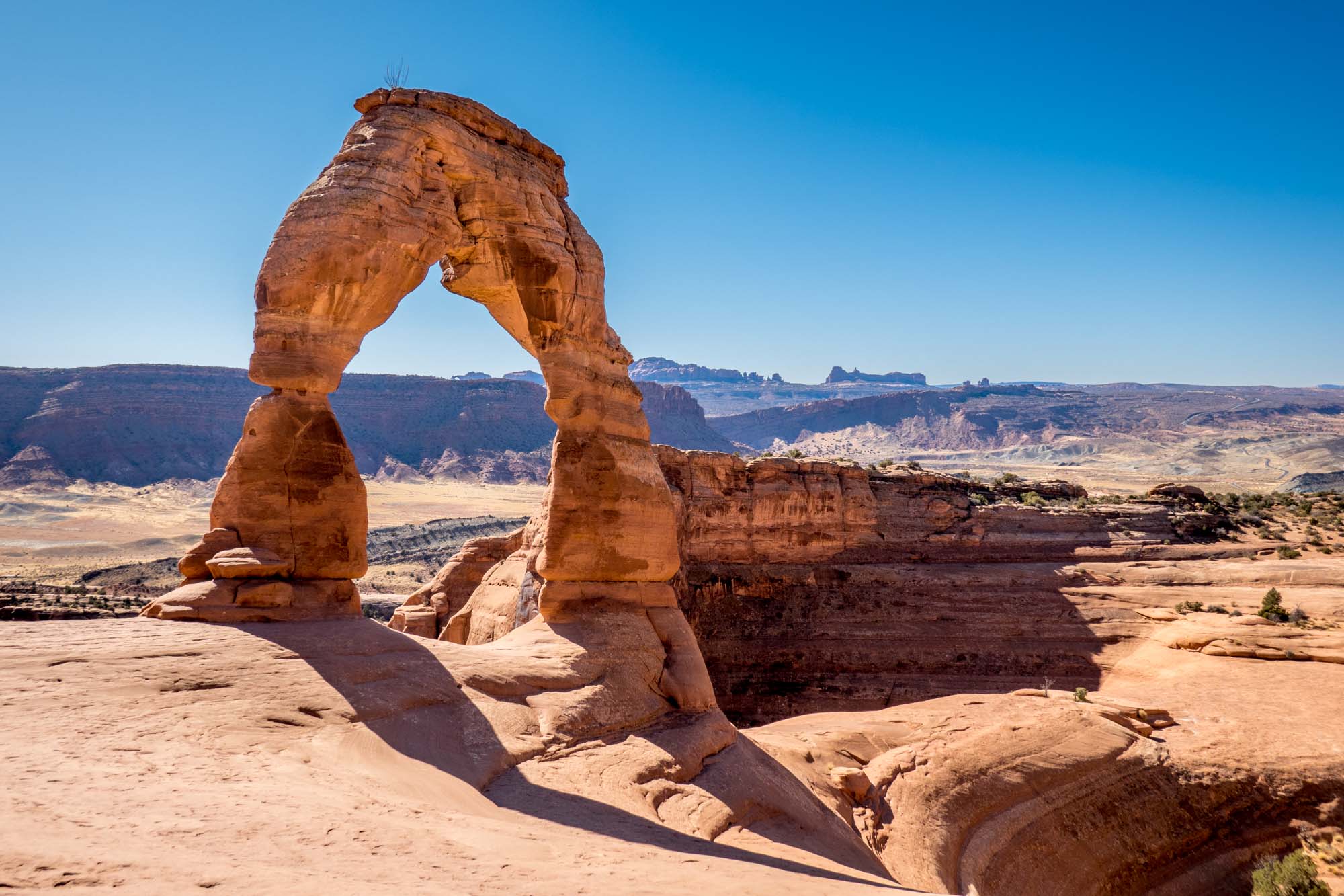 The famous Delicate Arch in Utah