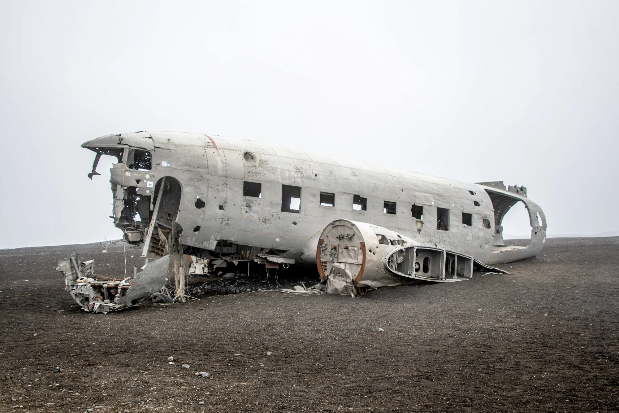 The DC-3 plane abandoned on Sólheimasandur beach