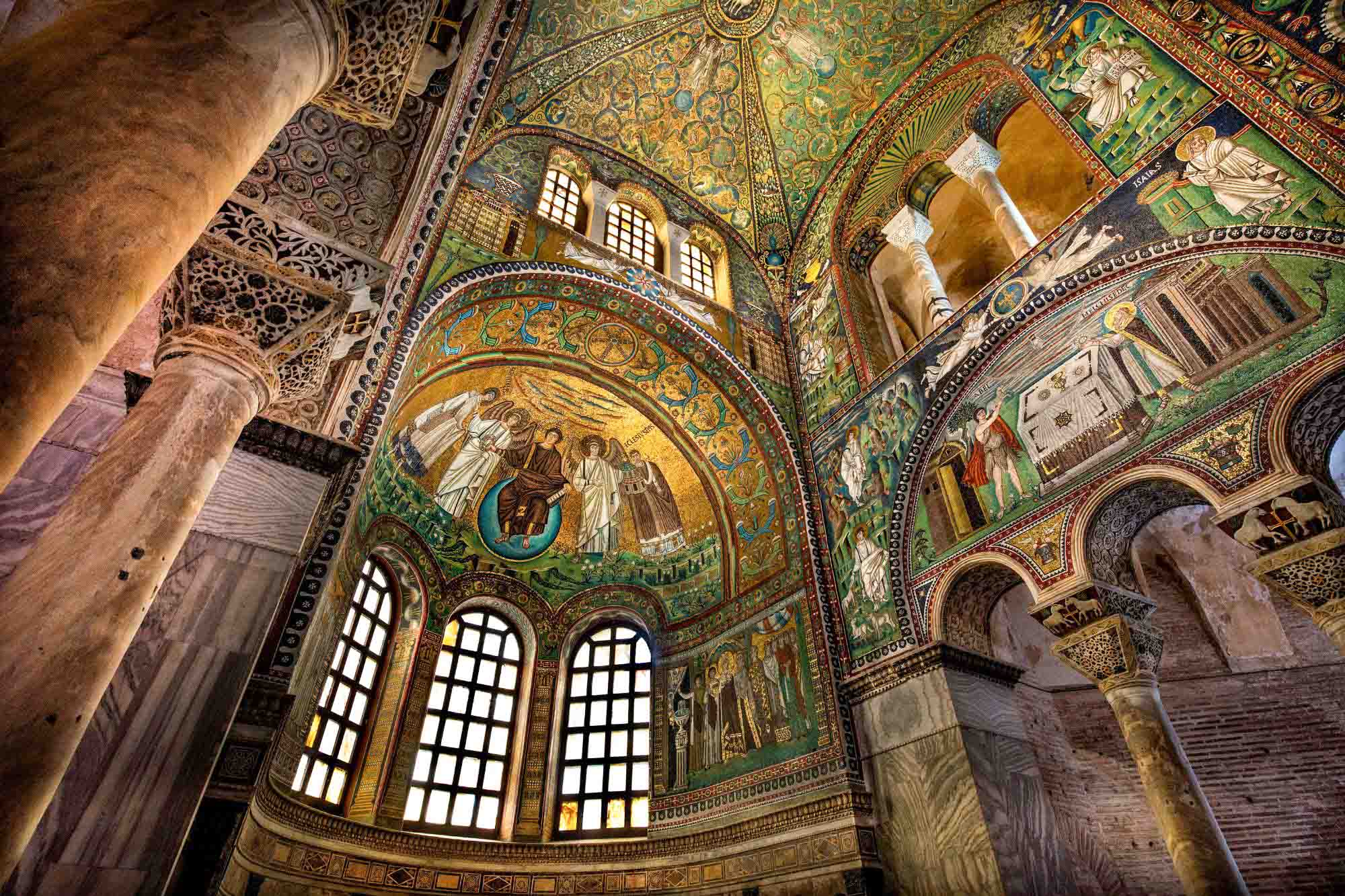 Golden interior of the Basilica of San Vitale