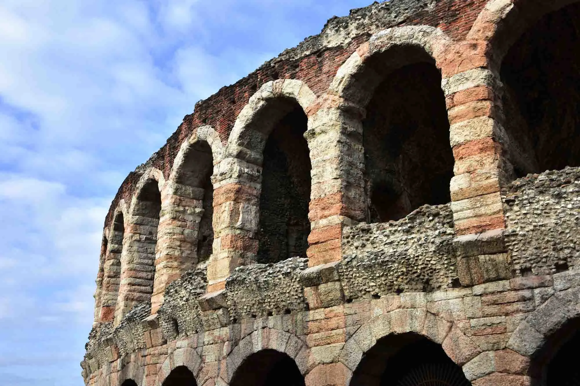 Exterior of arena in Verona, Italy