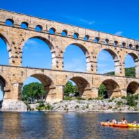 The famous Pont du Gard